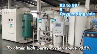 純度を上げるために装置を交換する必要はありません。 93% は簡単に 99.5% になります